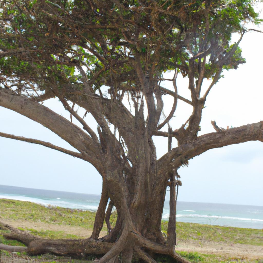 The Tree of Life is a unique feature of the Tree of Life Beach