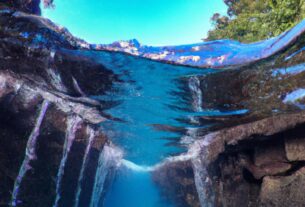 Underwater Waterfall, Mauritius