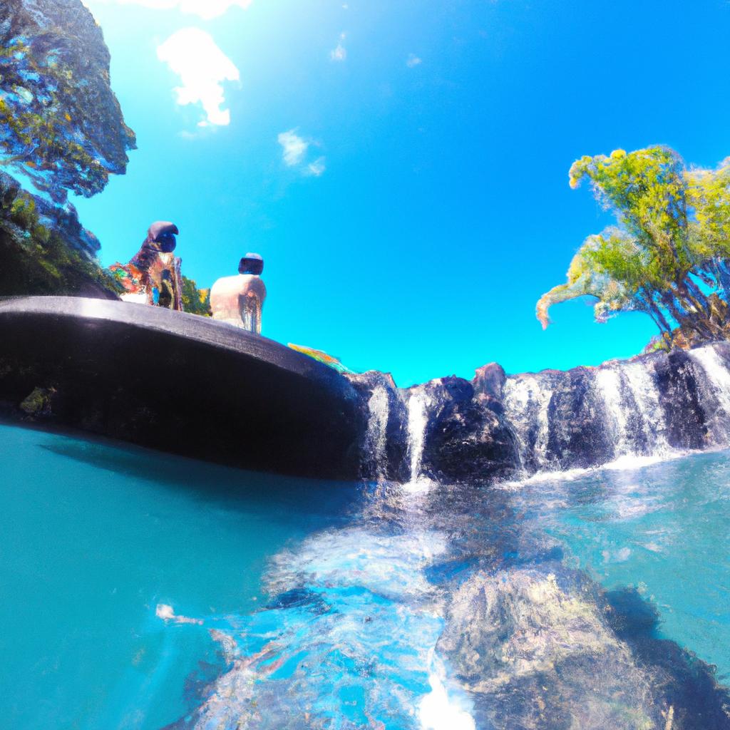 Visiting the underwater waterfall in Mauritius is a truly unforgettable experience.