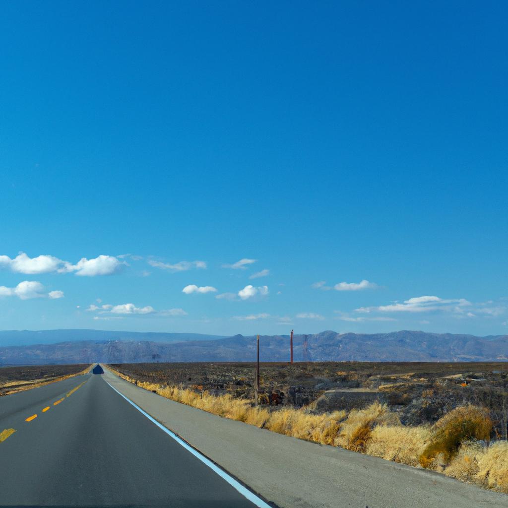 The scenic beauty of the desert along US 50 Highway