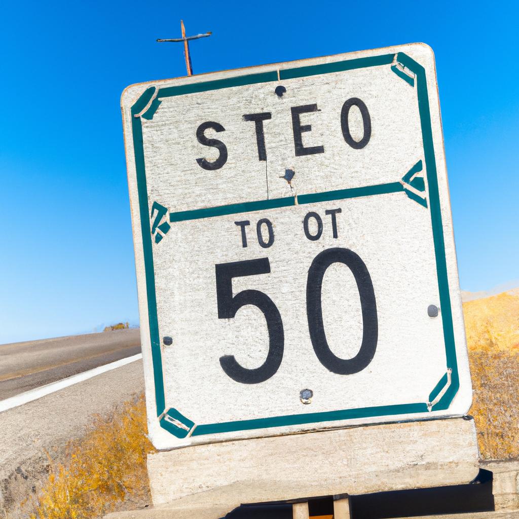 The official start of US 50 Highway