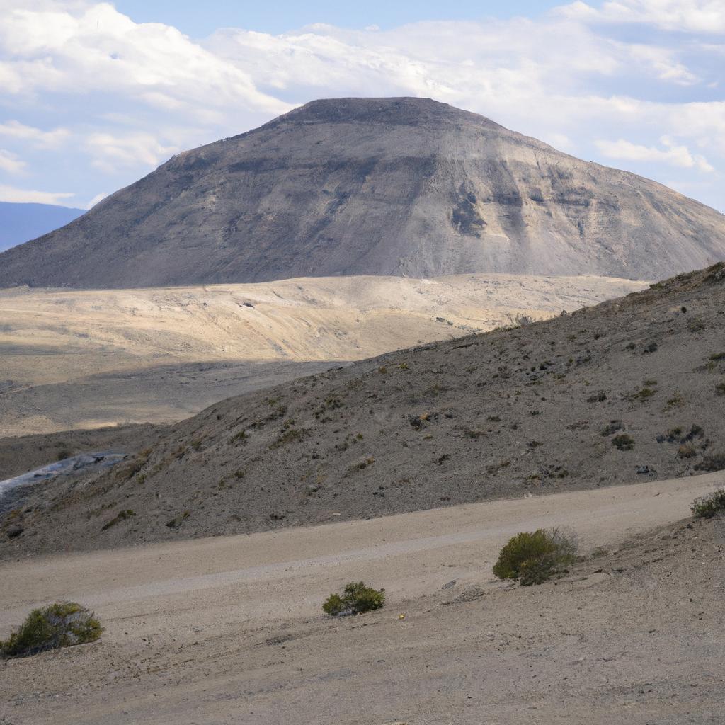 Sand Mountain, a popular off-road destination, as seen from Nevada Highway 50