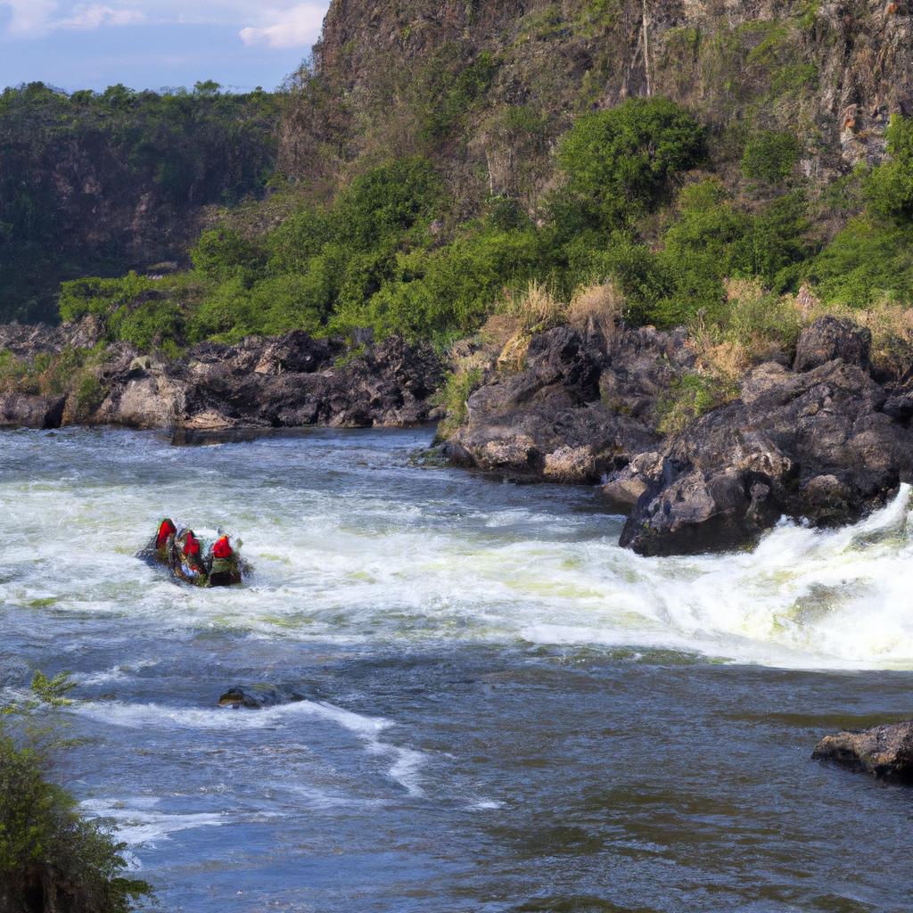 Adrenaline pumping white-water rafting at Victoria Falls