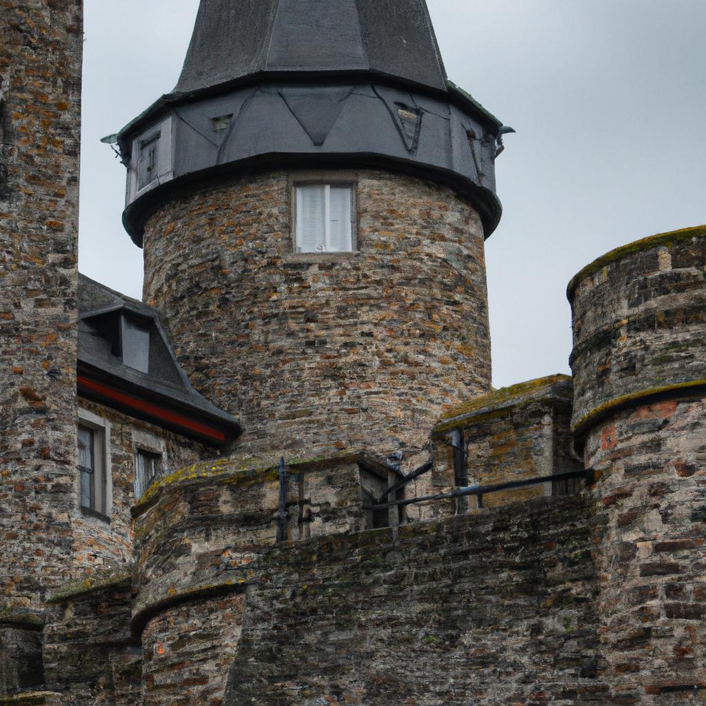 The intricate details and sturdy construction of the castle walls and towers are evident in this photo of Wilhelmstein island.