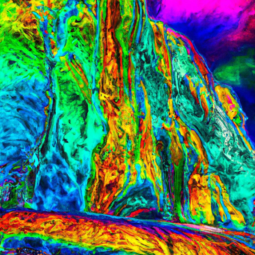 The Rock of Guatapé transformed into a colorful and abstract masterpiece