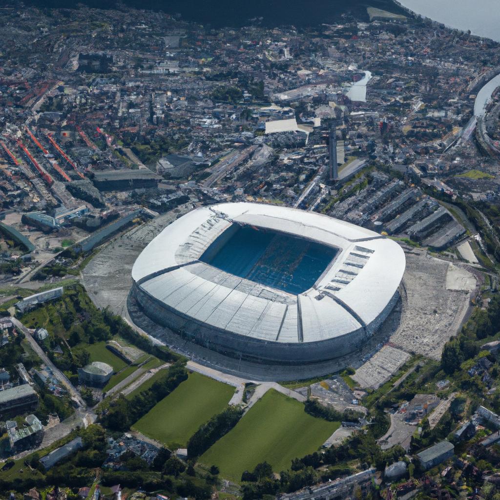 This impressive stadium in Norway has a seating capacity of over 30,000 people.