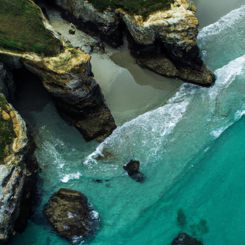 The breathtaking aerial view of Playa de Catedrales