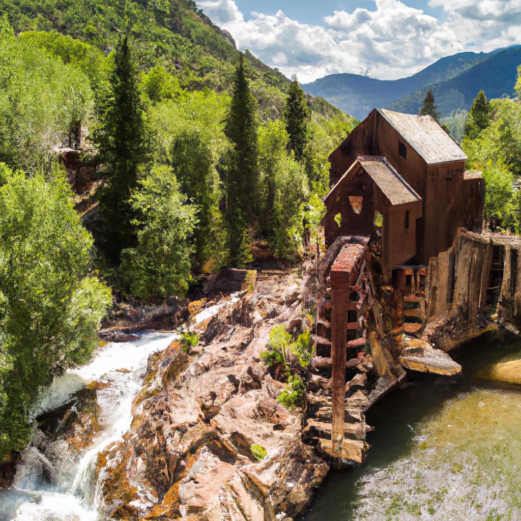 Crystal Mill is a historical landmark with breathtaking views