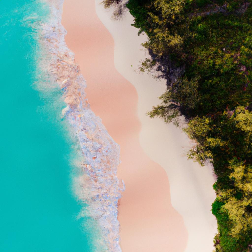 Discover the hidden gems of Australia's pink sand beaches from above
