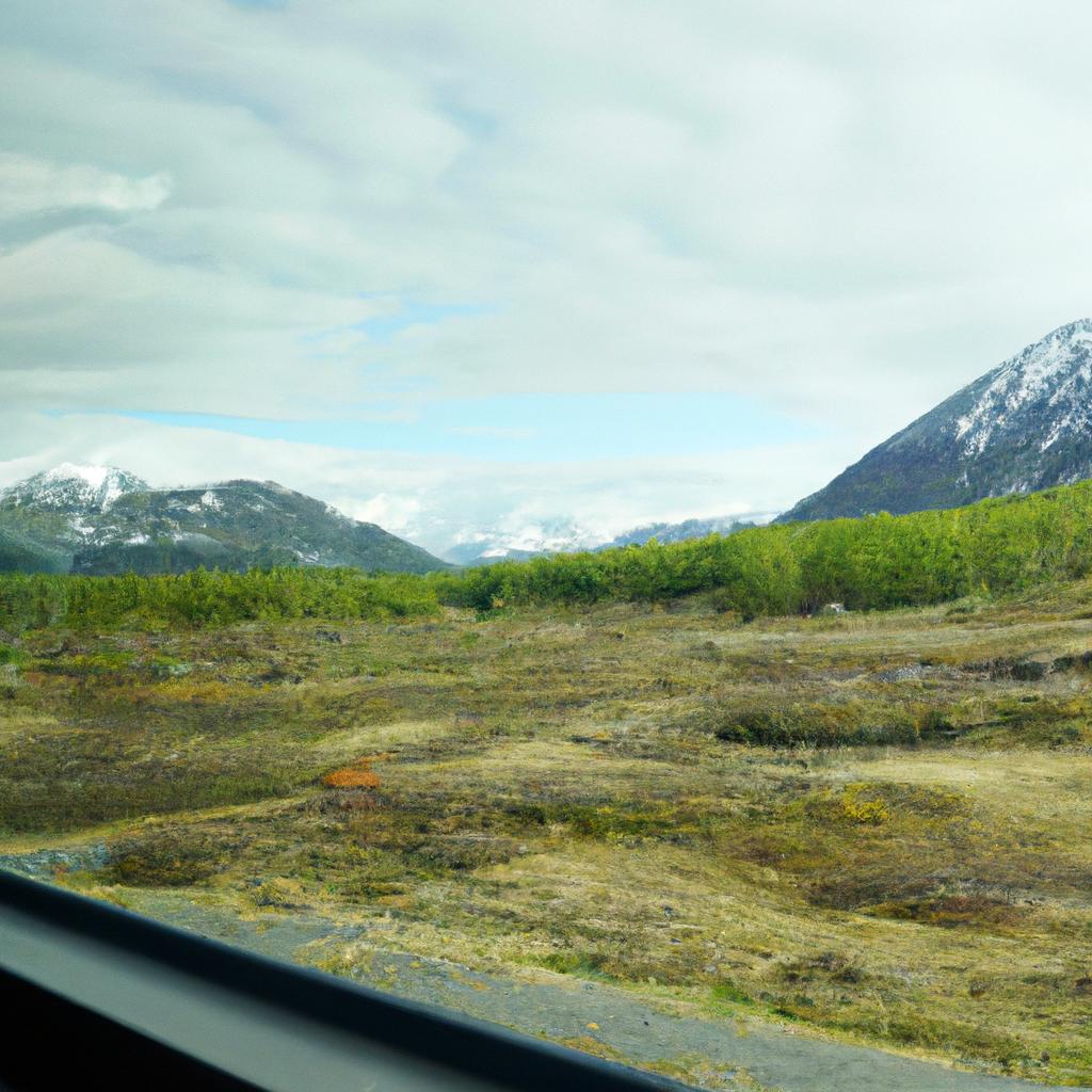 The view from Alaska Bus 142 is breathtaking, giving visitors a sense of the wild and untouched beauty of Alaska.