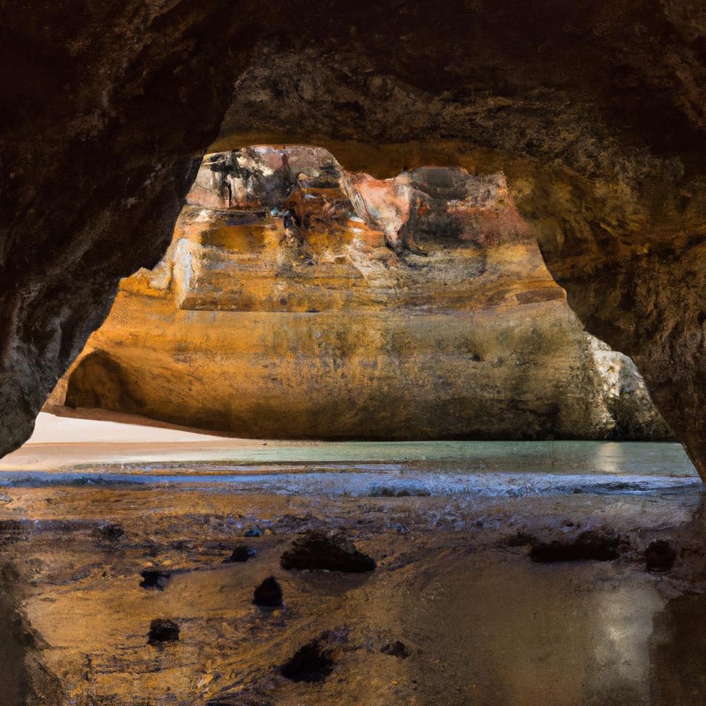 The Algarve caves hide many beautiful beaches, accessible only by boat or through the cave system