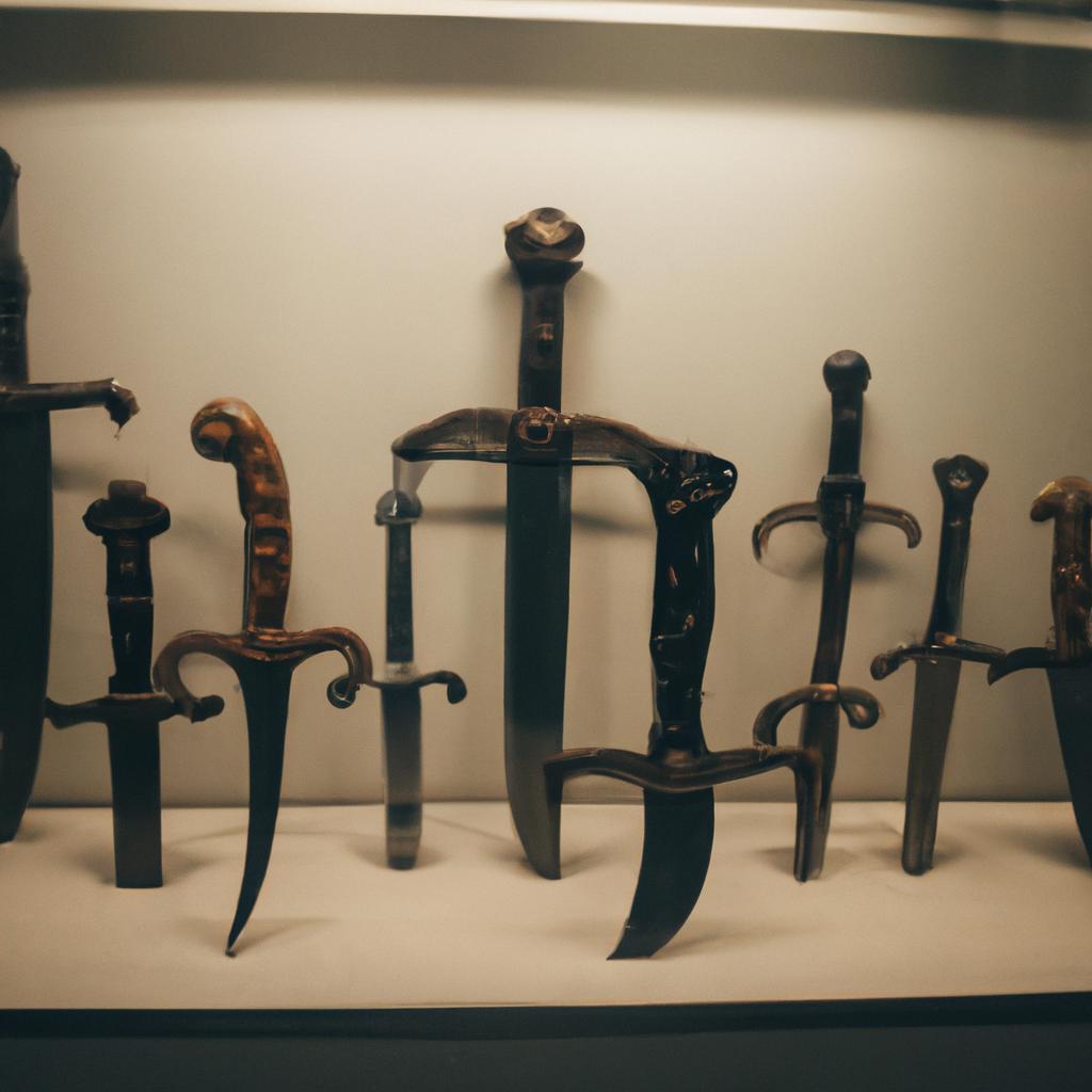 This collection of ancient Norway swords showcases the different types and designs used throughout history.