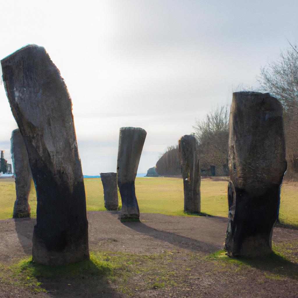 The enigmatic arrangement of monolith pillars used for ancient rituals