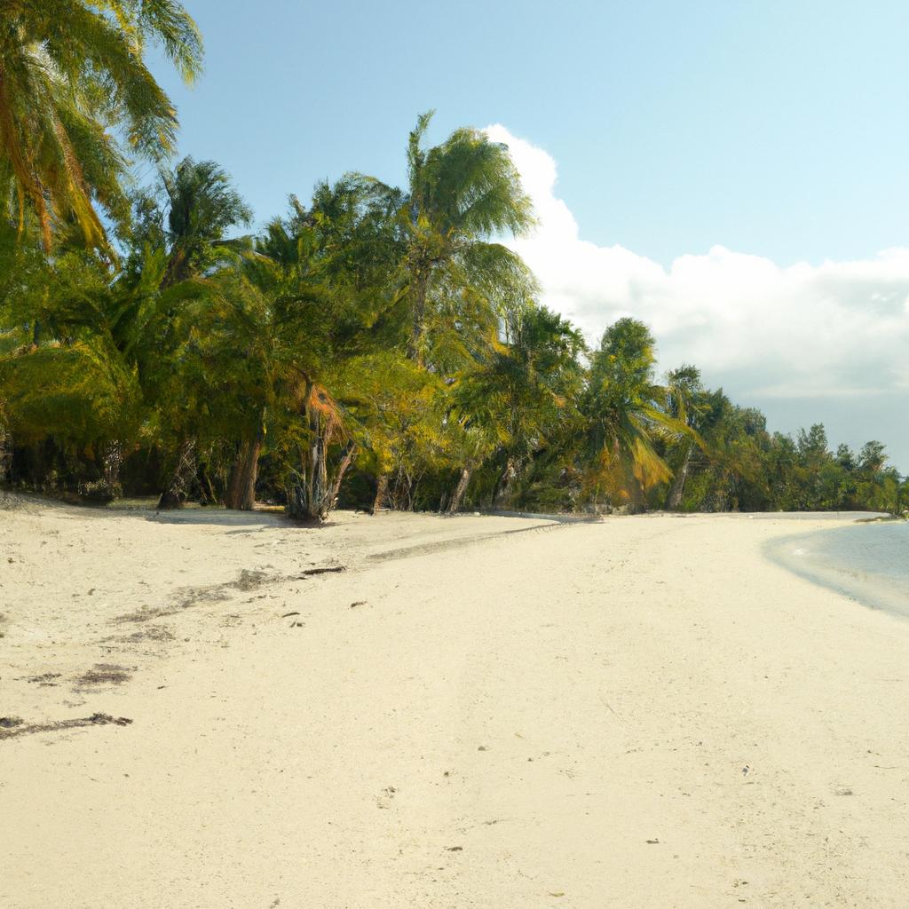 Palm trees and soft white sand at Anse Source d'Argent, Seychelles