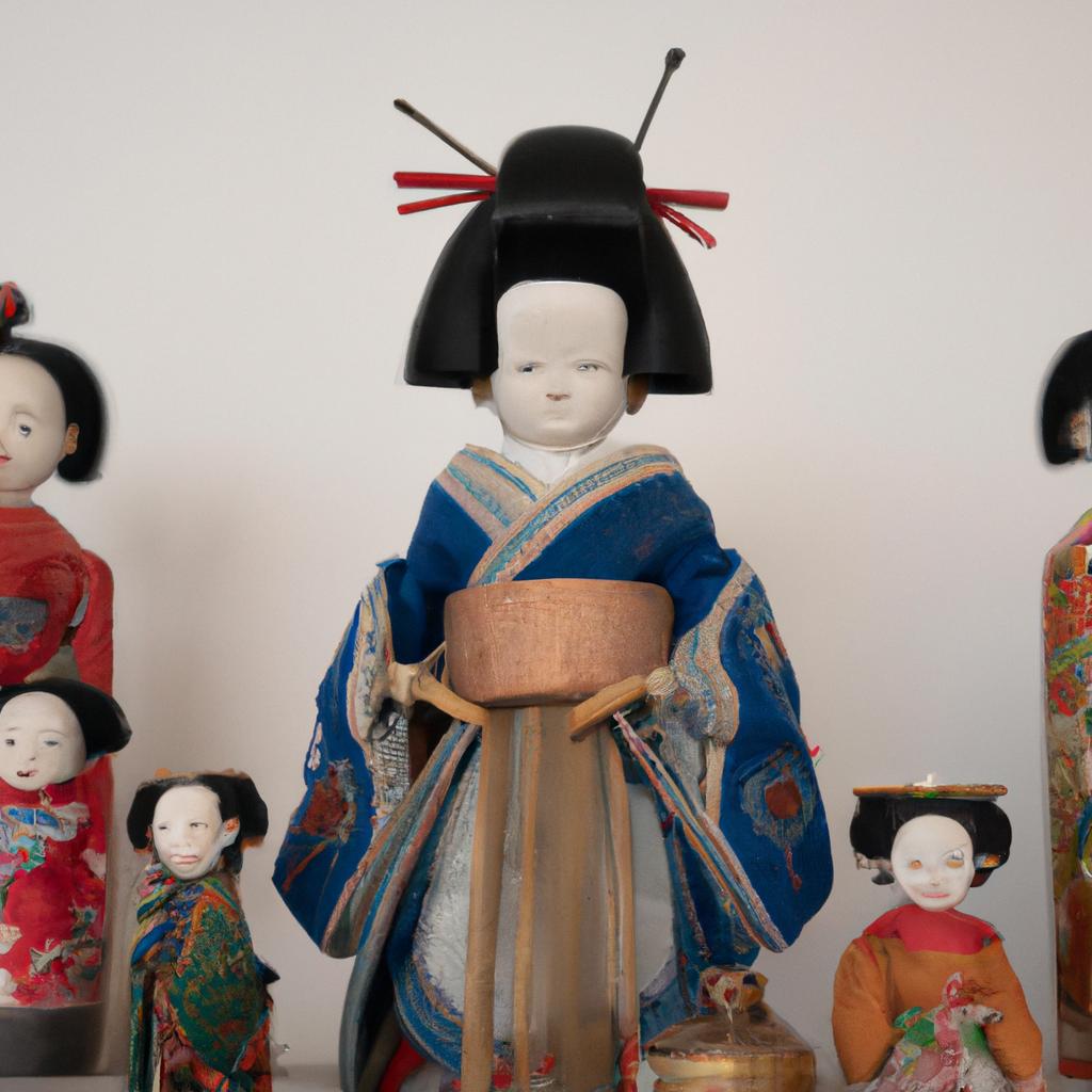 Antique Japanese dolls are highly prized for their historical significance and intricate craftsmanship.