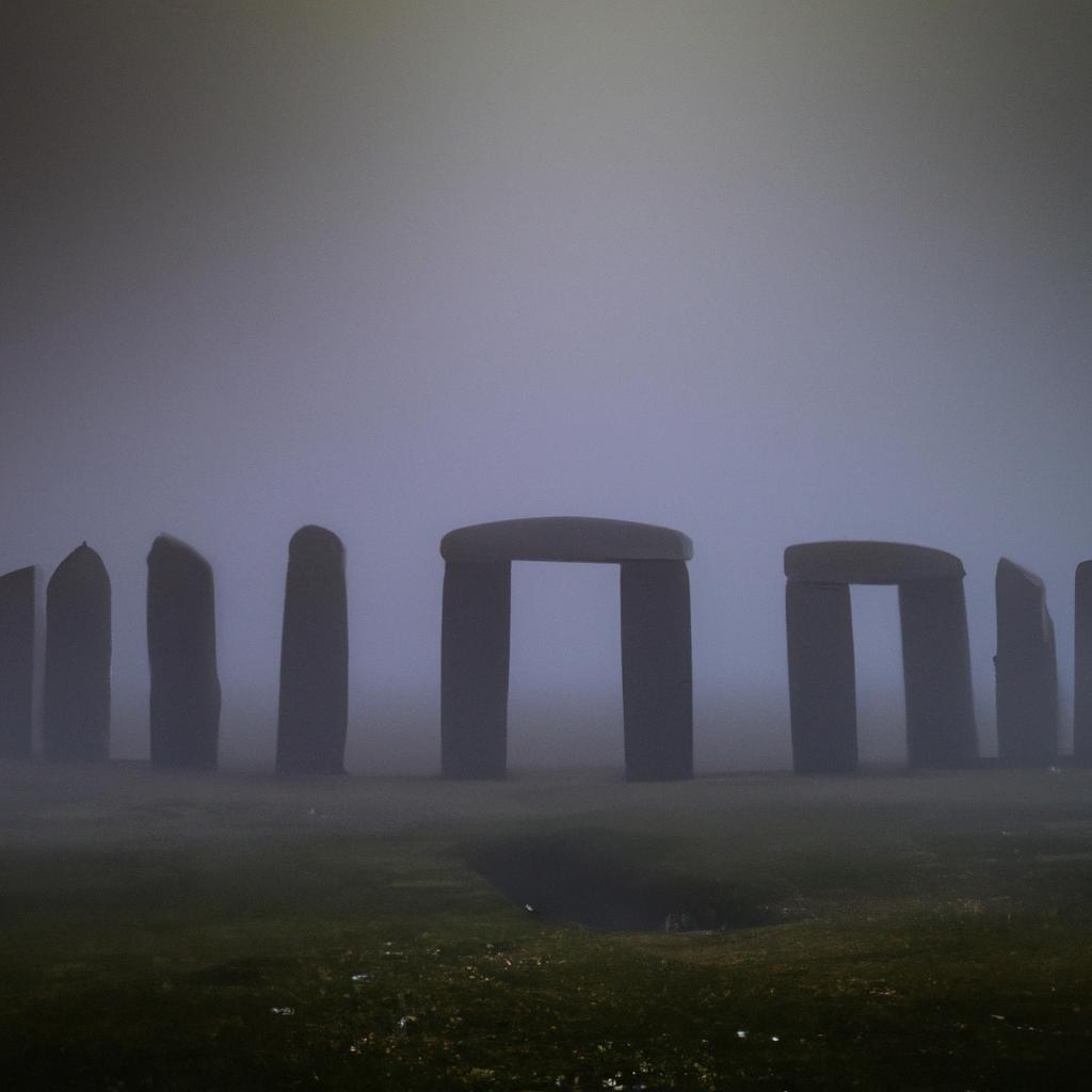 Arctic Henge in the Mist and Fog
