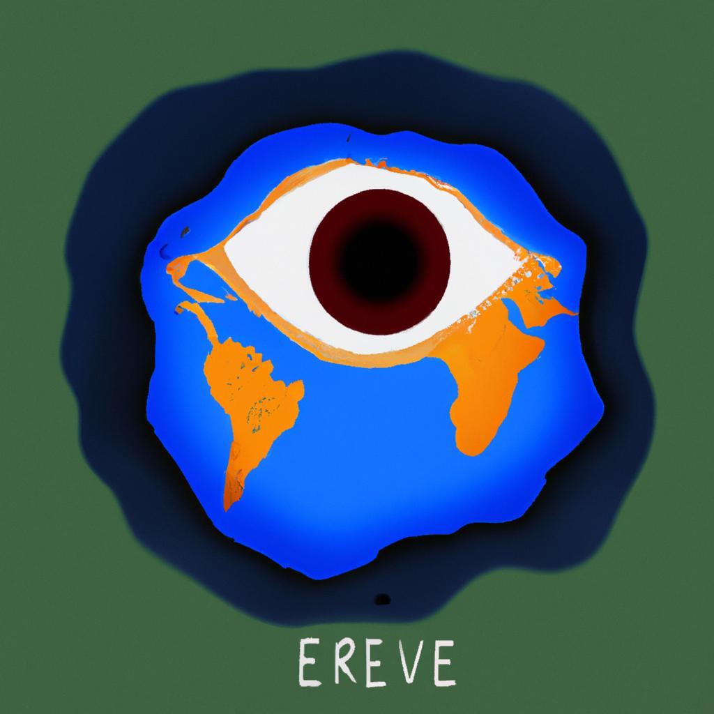 An artistic representation of the Eye of the Earth formation.