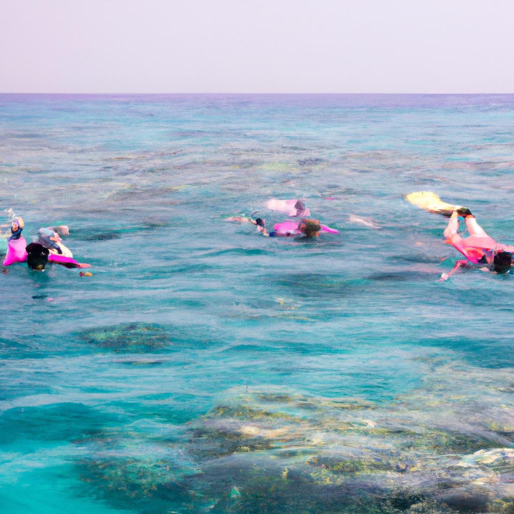 Snorkeling in the Pink Sea