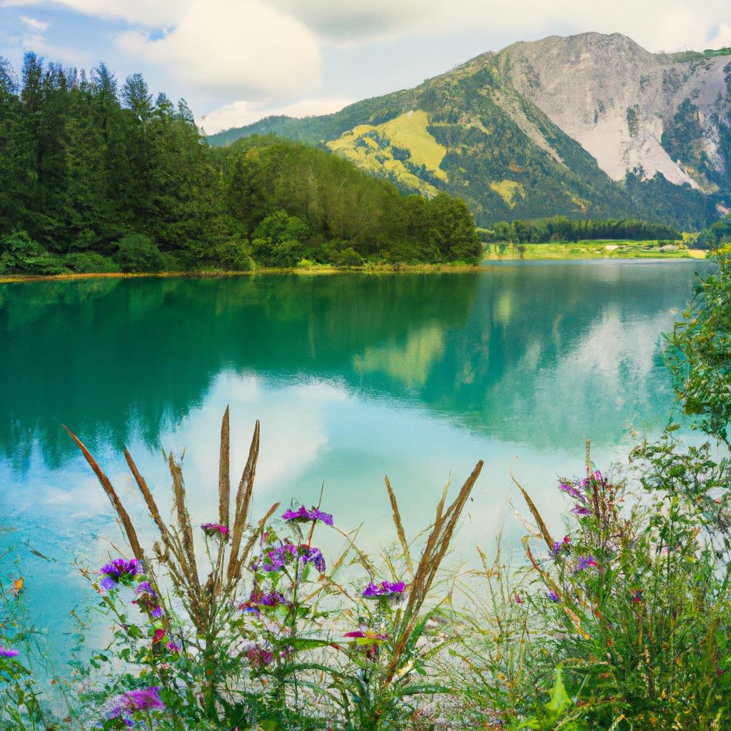 Springtime at Austria Green Lake is a sight to behold.