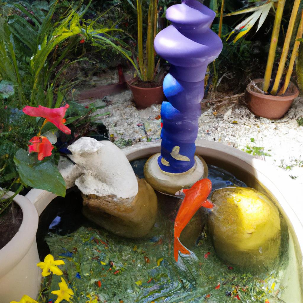 Enhance the beauty of your garden with a pond and vibrant fish