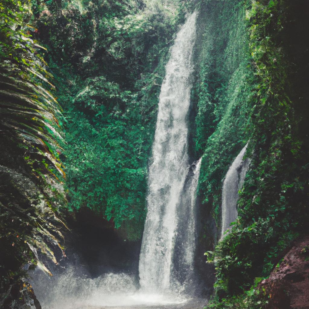 Discovering Bali's hidden gems - majestic waterfalls surrounded by lush greenery