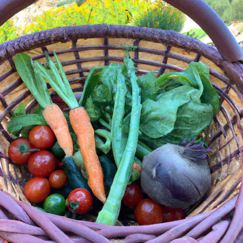 Harvesting vegetables from your own garden ensures their freshness and quality.