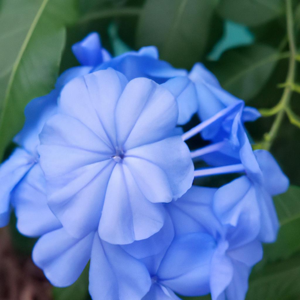 The vibrant azul agua petals of this flower make it an eye-catching addition to any garden.