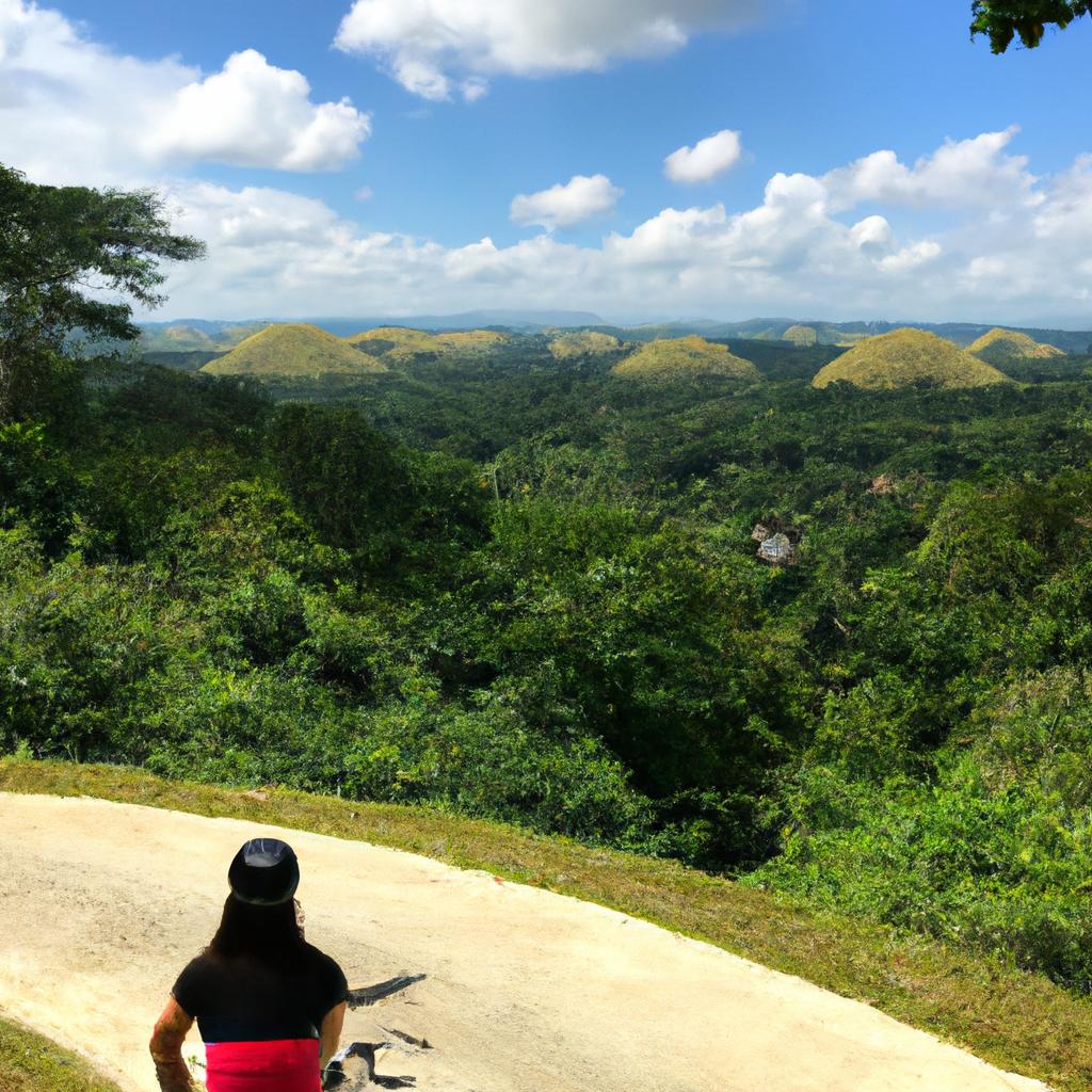 Exploring the Chocolate Hills in Bohol, Philippines by bike is a fun and exciting way to experience the natural beauty of the region.