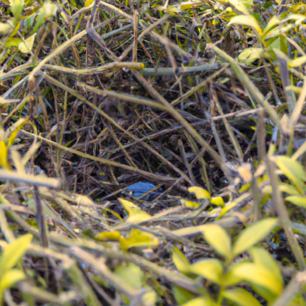 Nature finds a way to thrive in even the most intricate of places, like this bird's nest in the hedge labyrinth.