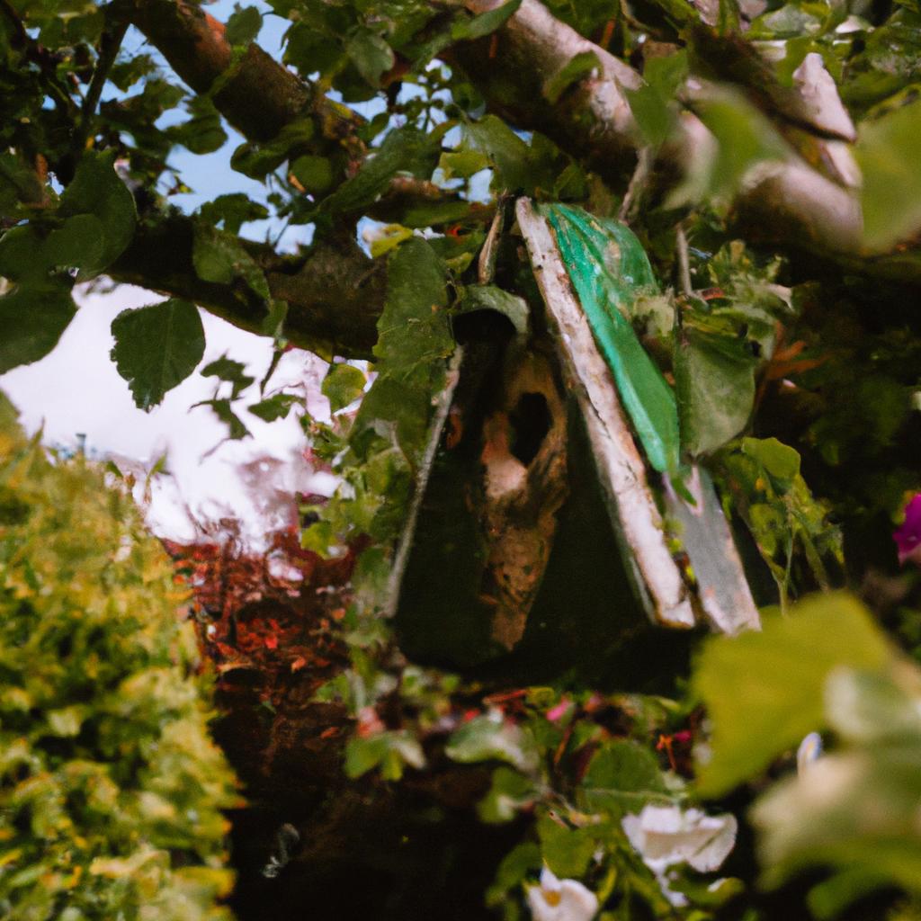 Bring life to a garden with a birdhouse as a garden gift.