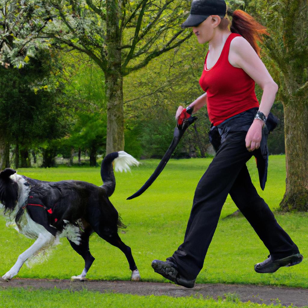 Border collies are highly intelligent and require lots of physical activity, making them great for active families.
