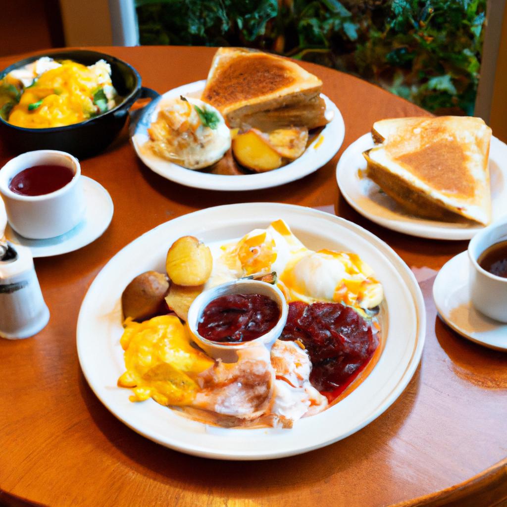 Enjoy a sumptuous breakfast spread at our restaurant, featuring fresh and locally sourced ingredients.