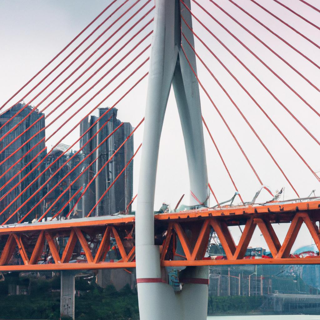 The Yangtze River Bridge is not only a functional infrastructure but also a remarkable piece of Chongqing's urban landscape
