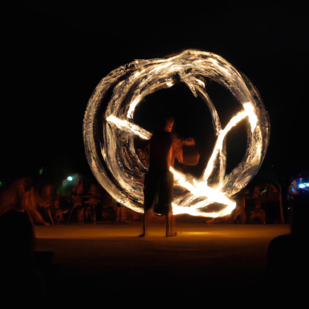 Fire performances are a popular attraction at Burning Festivals.