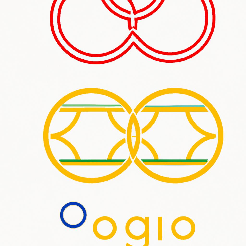 The Olympic rings with the years 1916, 1940, and 1944 crossed out