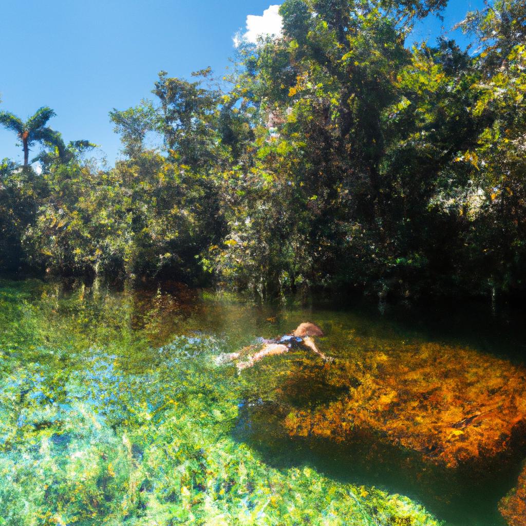 The Cao Cristales River is a popular spot for swimming and other water activities