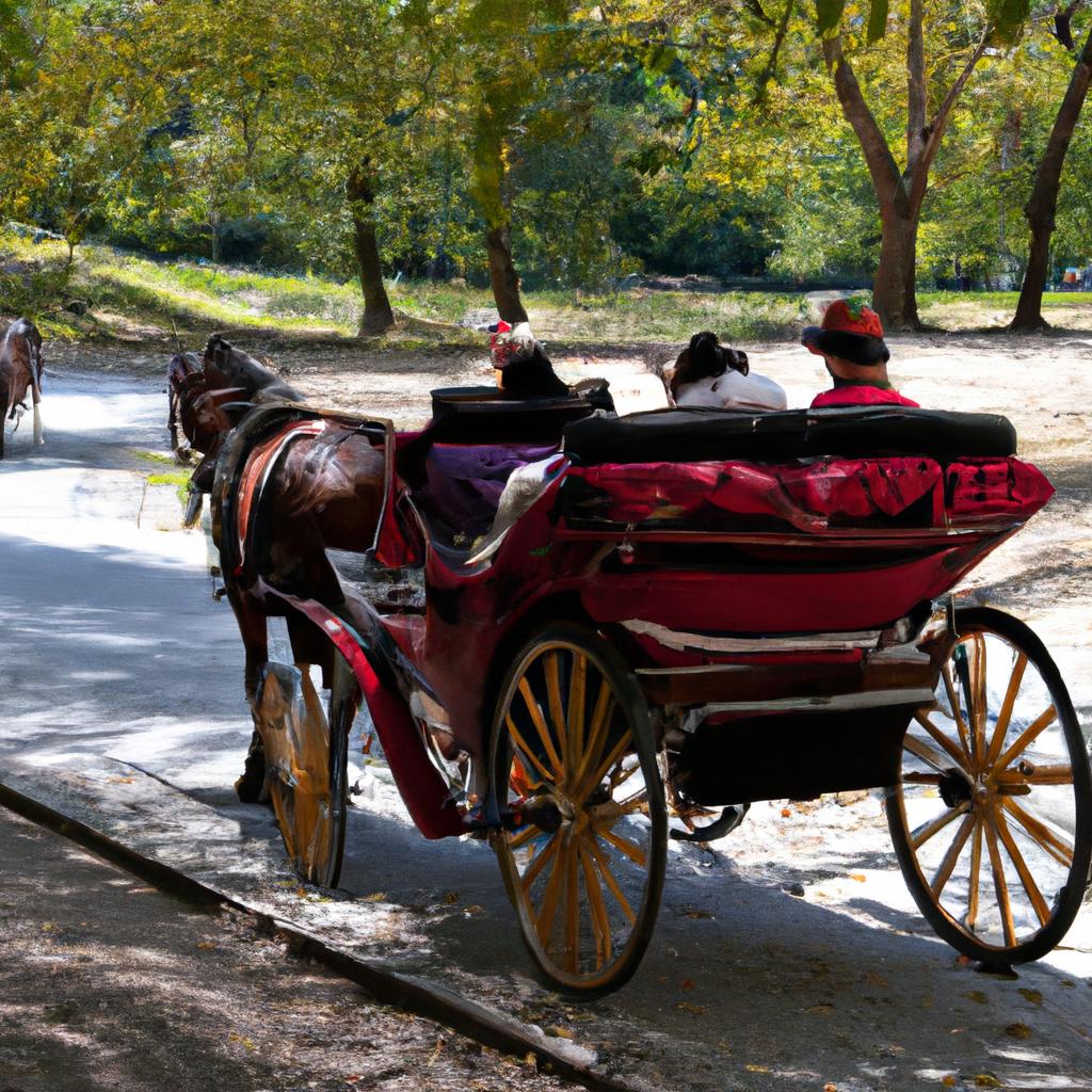 Taking a horse-drawn carriage ride through Central Park is a classic New York City experience.