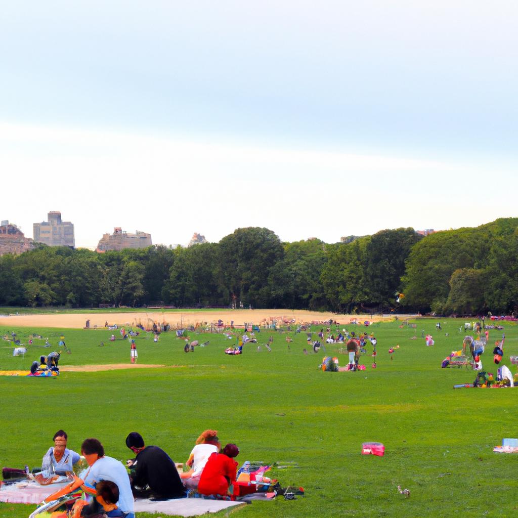Picnic on the Great Lawn in Central Park