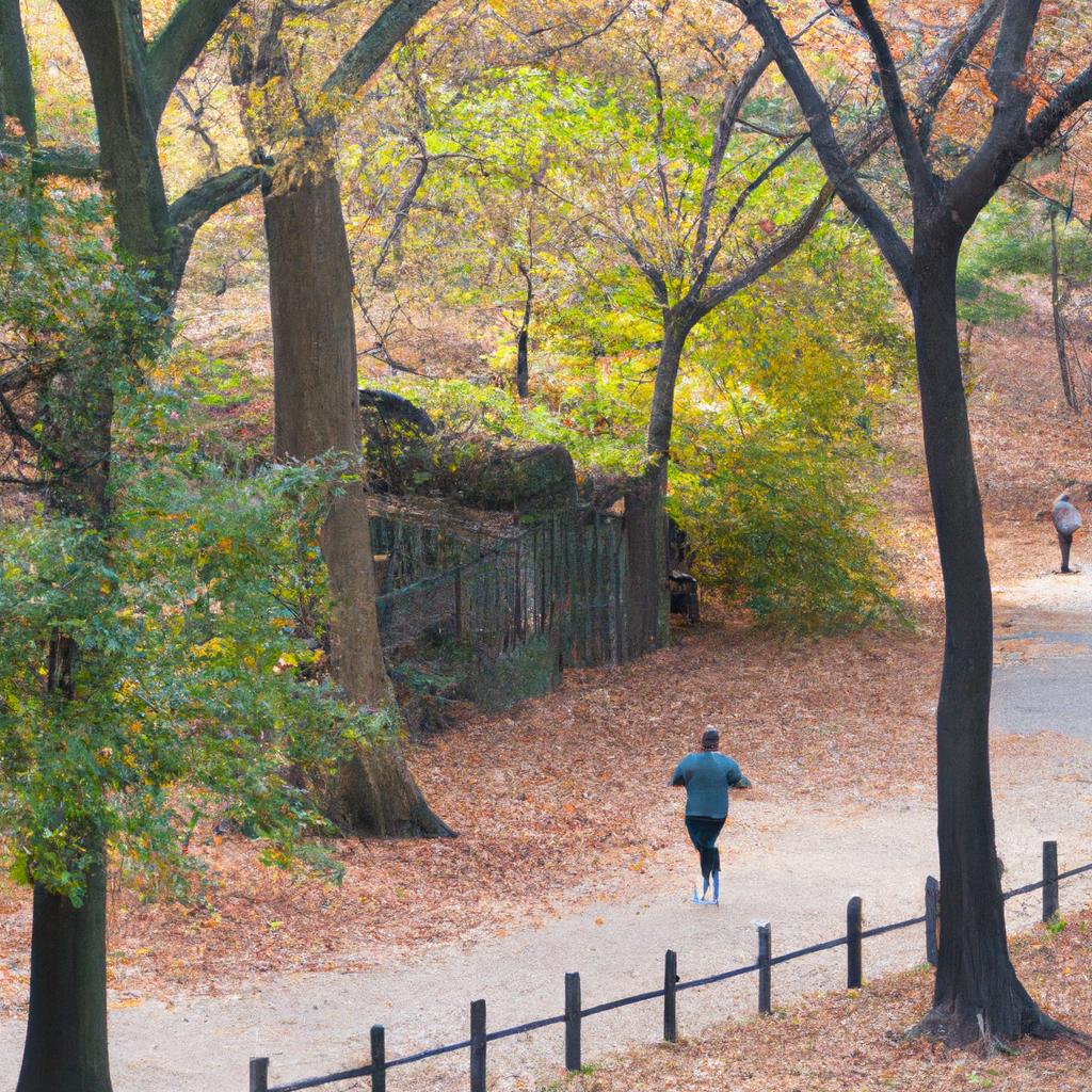Central Park Manhattan offers a variety of trails for running and hiking