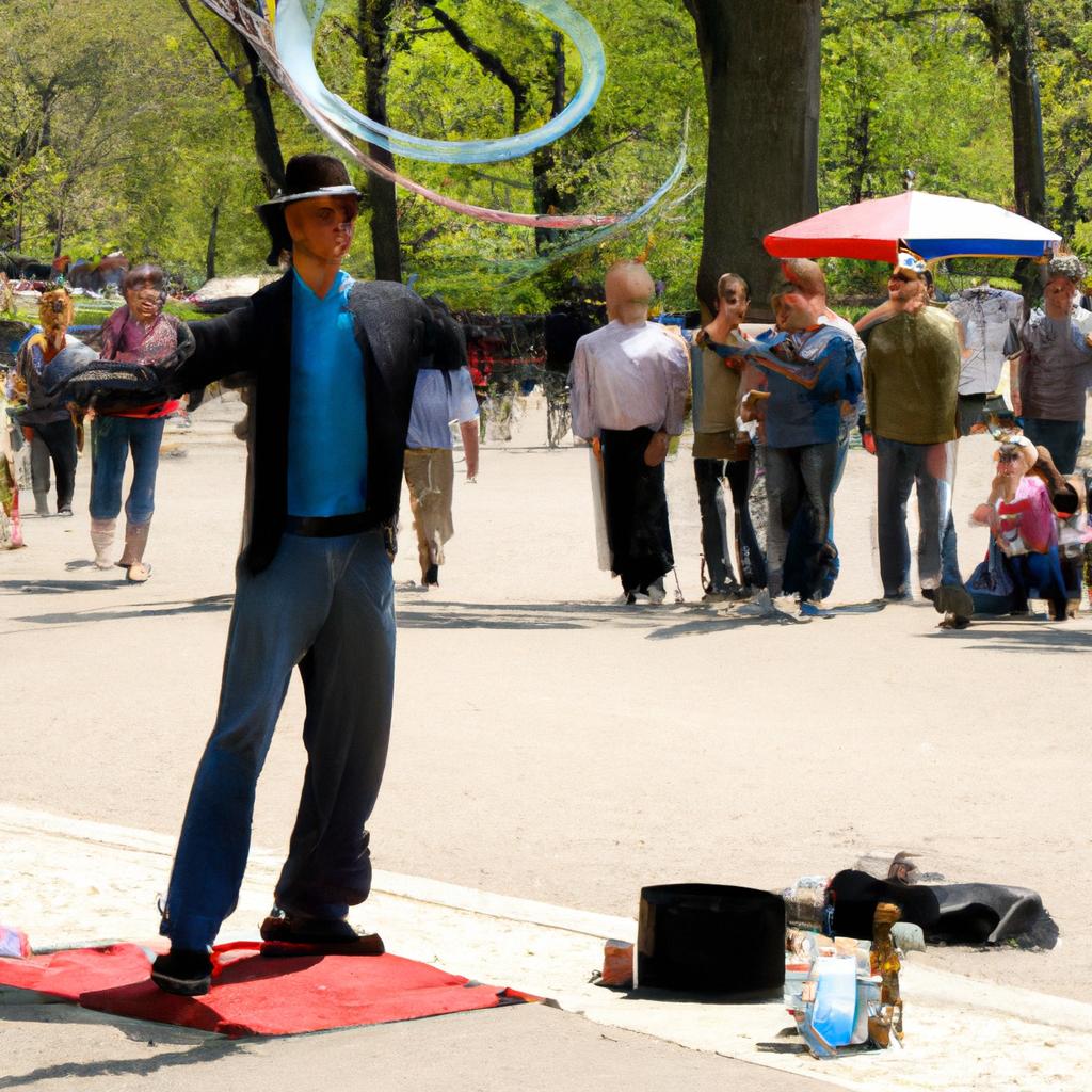 Central Park Manhattan is a hub for street performers and artists