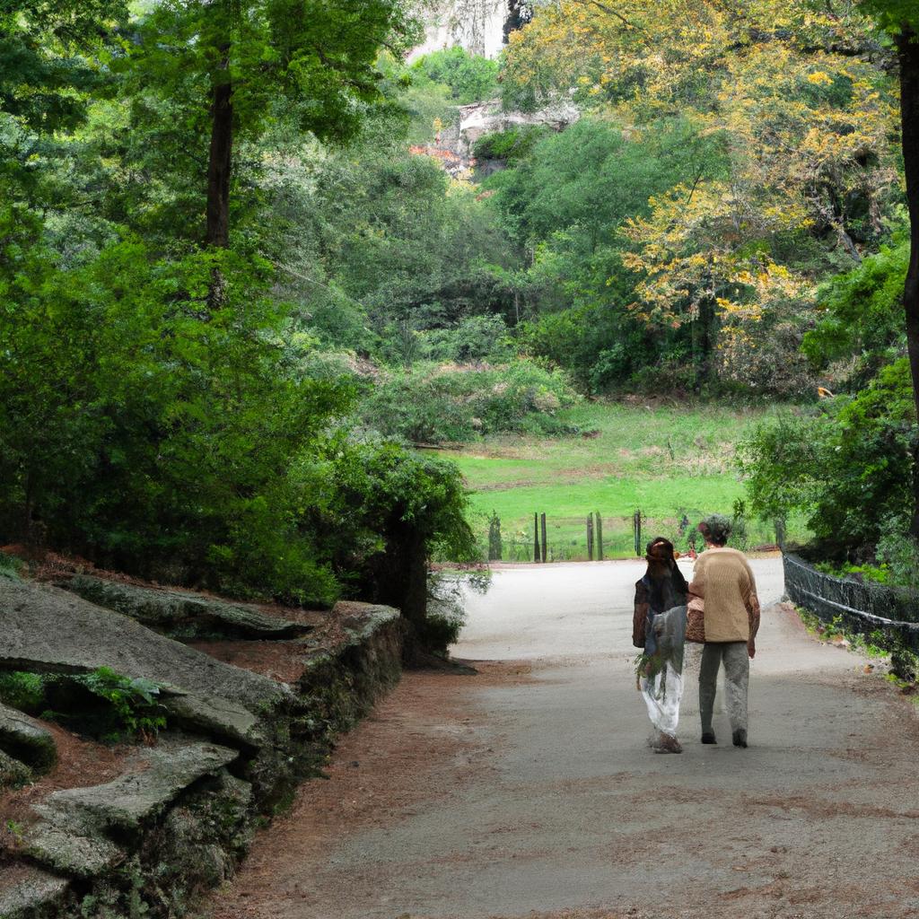 The Ramble in Central Park is a secluded and scenic spot for a romantic walk.