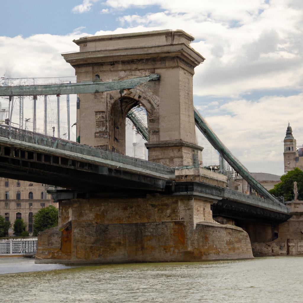 The Chain Bridge from the Danube River