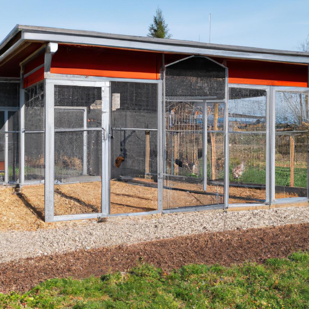 A spacious and safe chicken coop with a run and a fenced area
