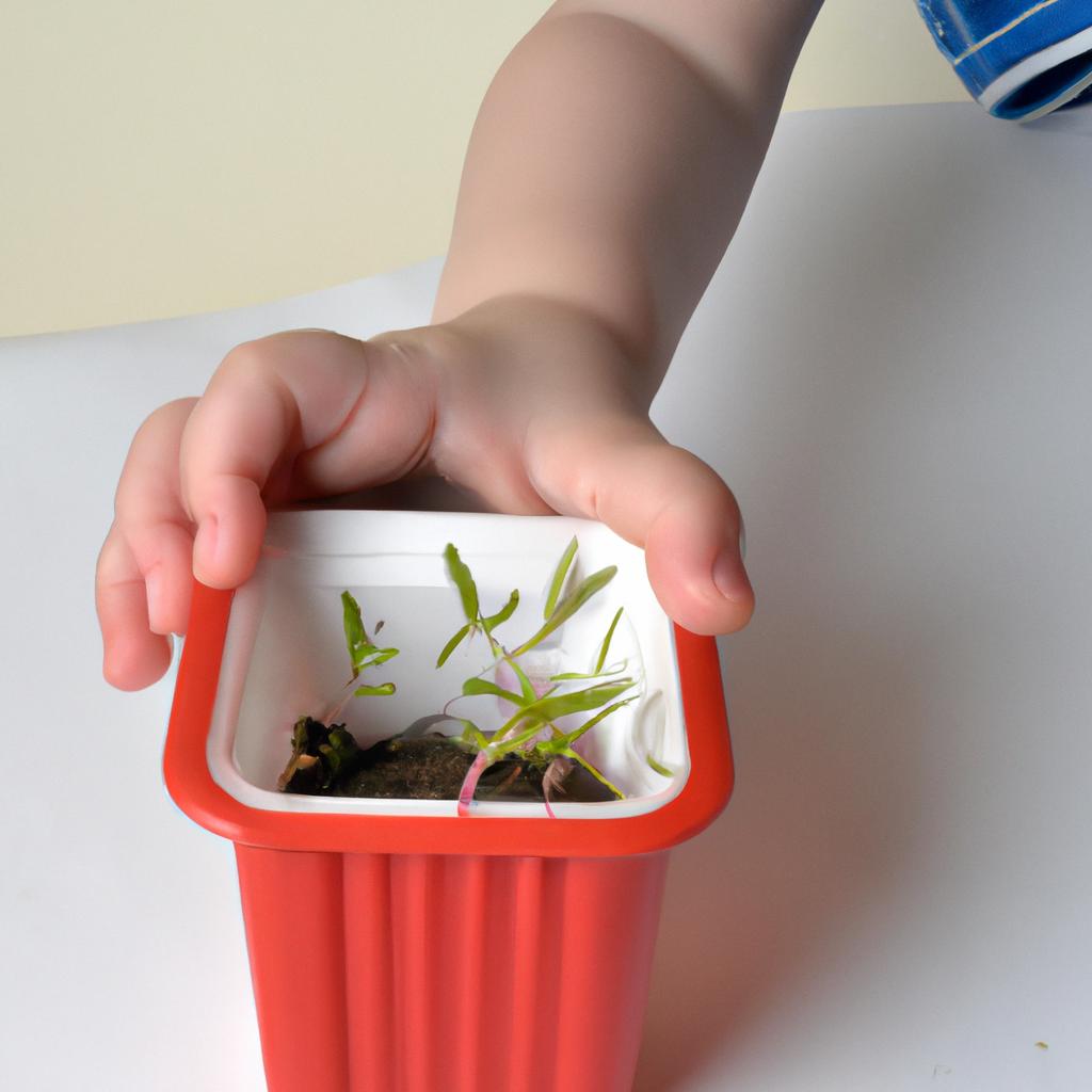 Teach children about gardening and responsibility with container gardening.