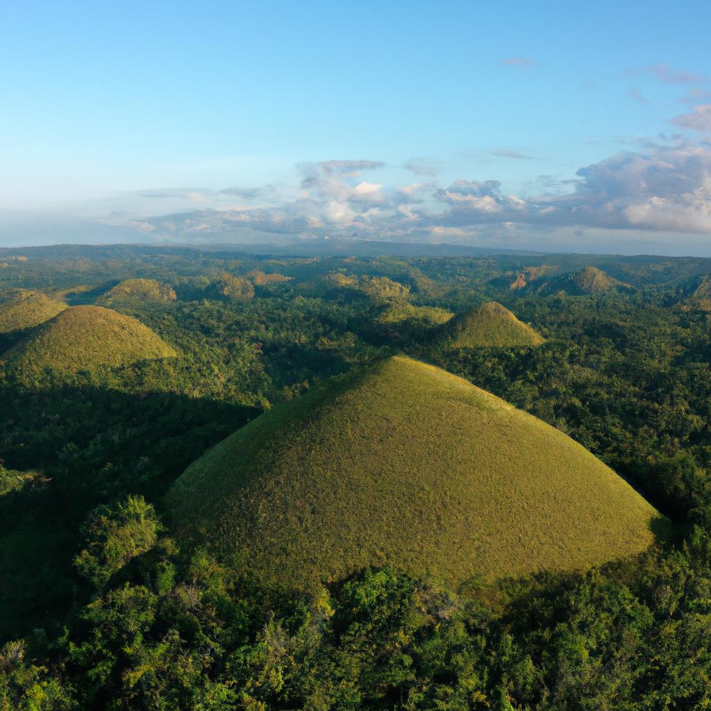 The Chocolate Hills are a wonder to behold from any angle, but an aerial shot truly captures their essence.