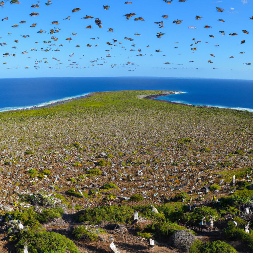 Christmas Island is a remote island in the Indian Ocean that hosts the largest migration of land crabs in the world.
