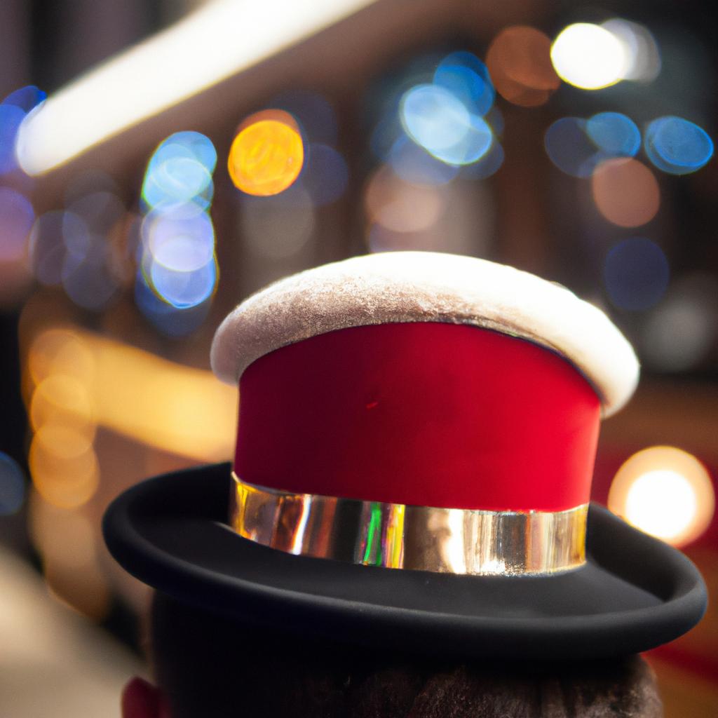 The conductor of the Christmas train is always dressed to impress during the holiday season.