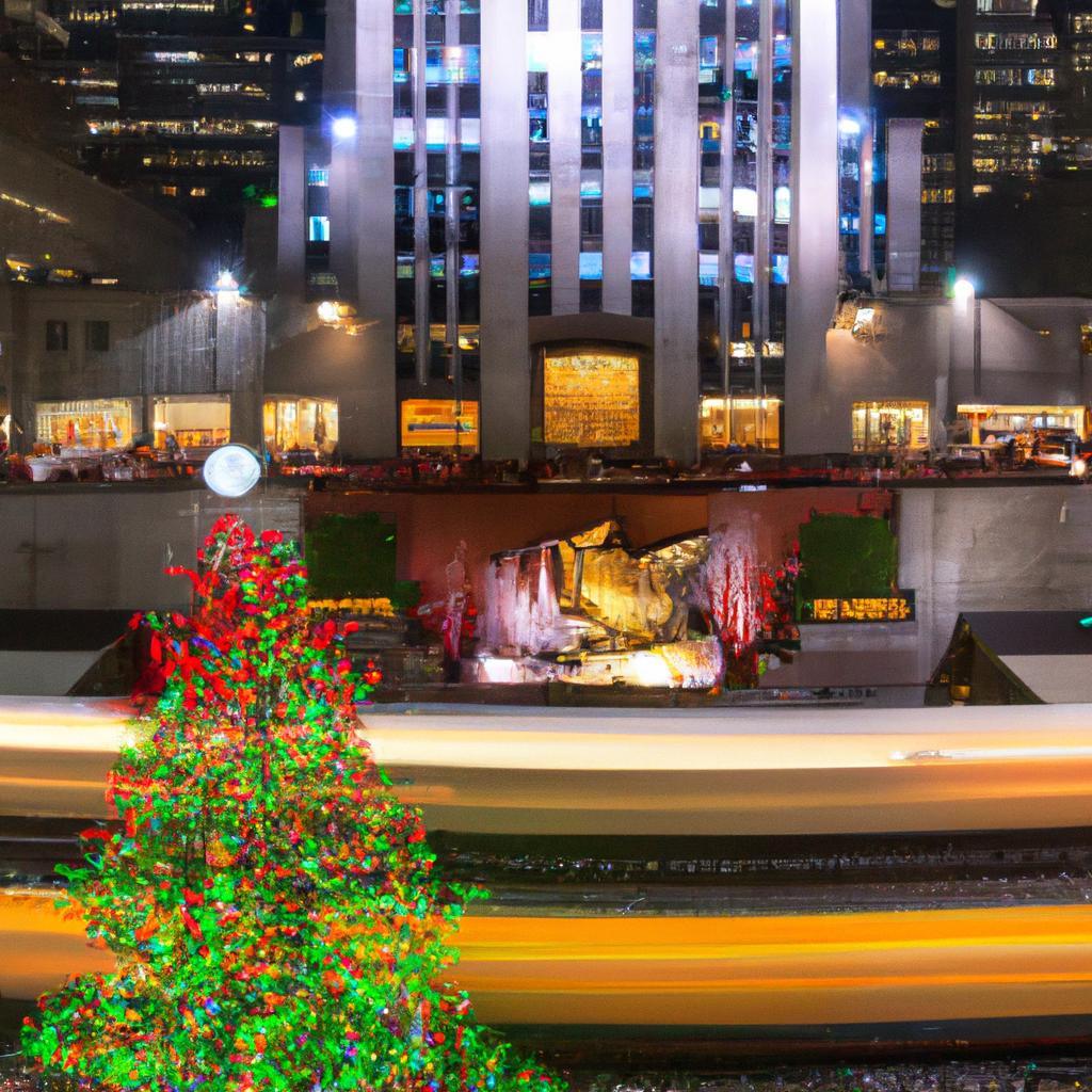 The Christmas train and Rockefeller Center Christmas tree are two must-see holiday attractions in NYC.