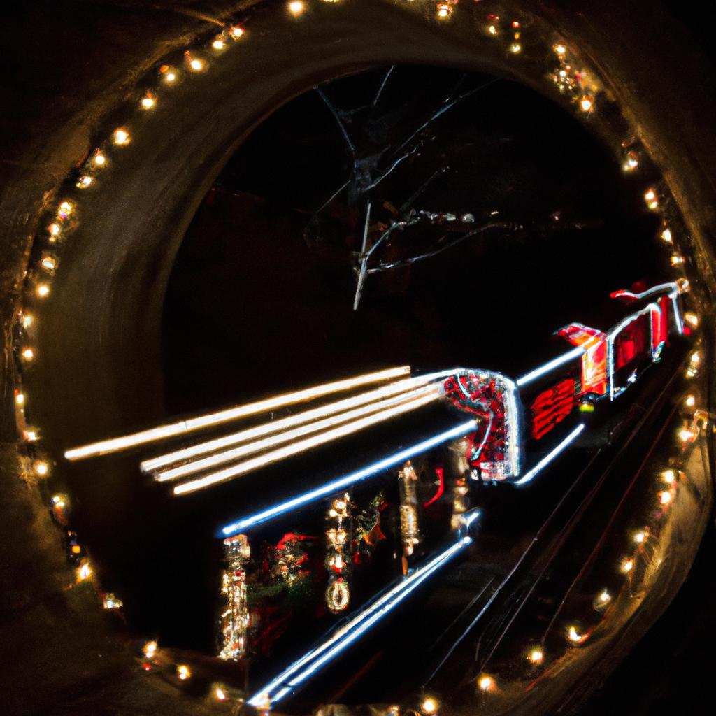 The Christmas train takes you on a magical journey through the heart of NYC during the holidays.