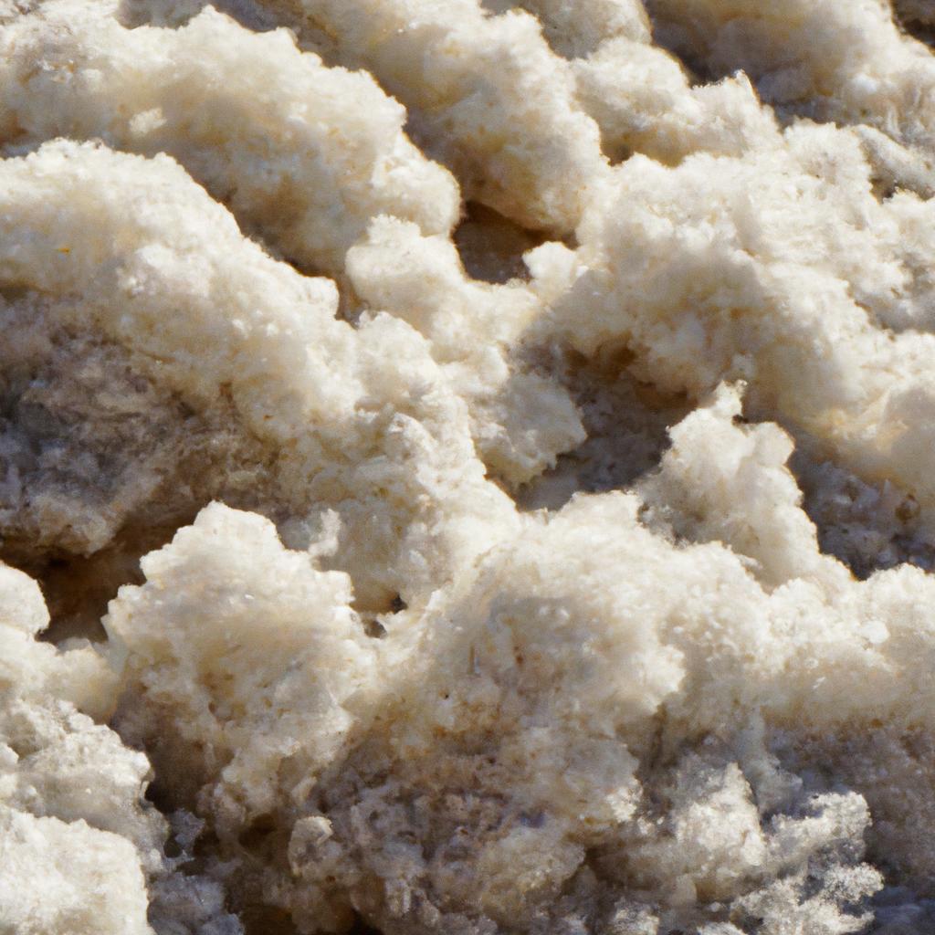 The unique mineral composition of Dead Sea salt crystals